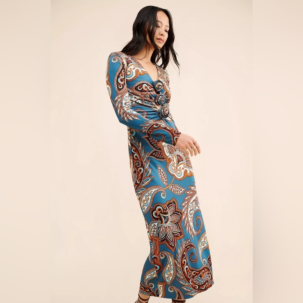 Nuuly x Farm Rio Wonderful Bouquet Midi Dress